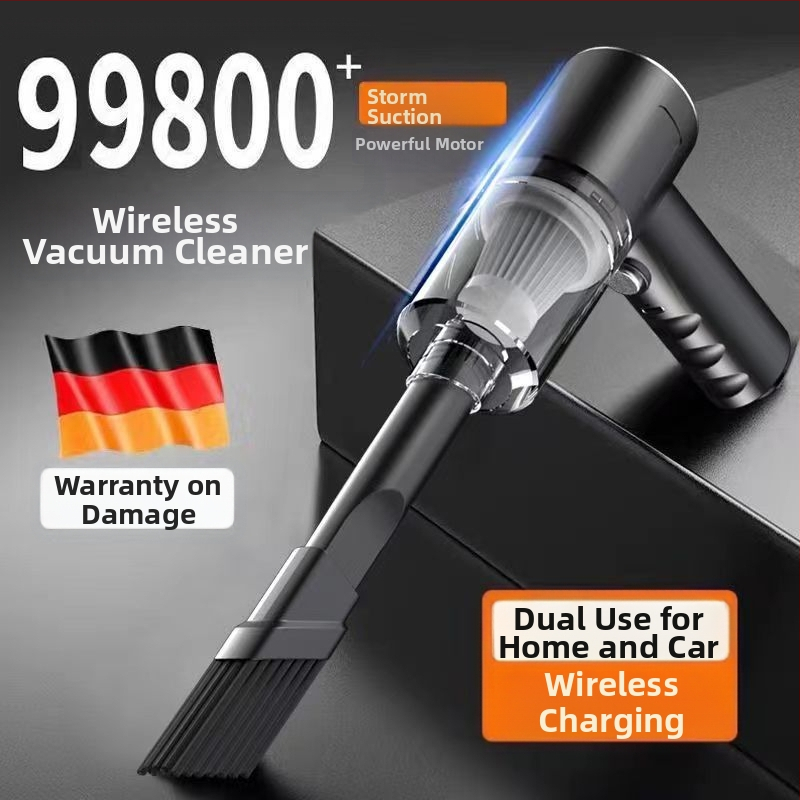 Pārrobežu mini USB bezvadu mājsaimniecības uzlādes portatīvais automašīnas putekļsūcējs ar rokas jaudīgu automašīnas putekļsūcēju