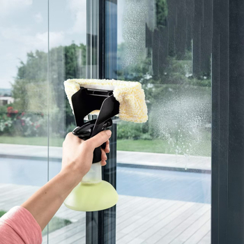 Karcher Wv2/Wv5/Wv1 ablaktisztító géphez alkalmas Tisztító szórófejes flakon, rongycsere tartozékok