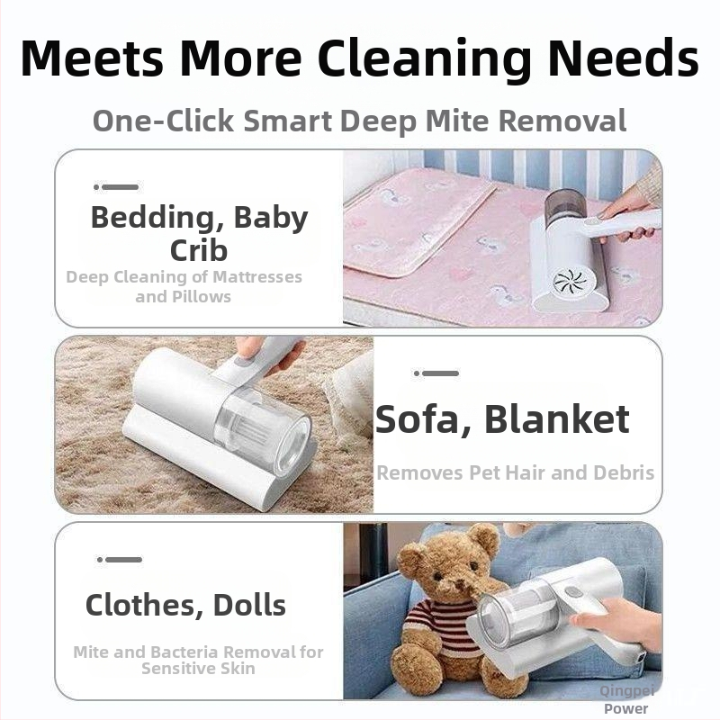 Инструмент Безжична домакинска прахосмукачка за премахване на акари за легло UV машина за легло Малка