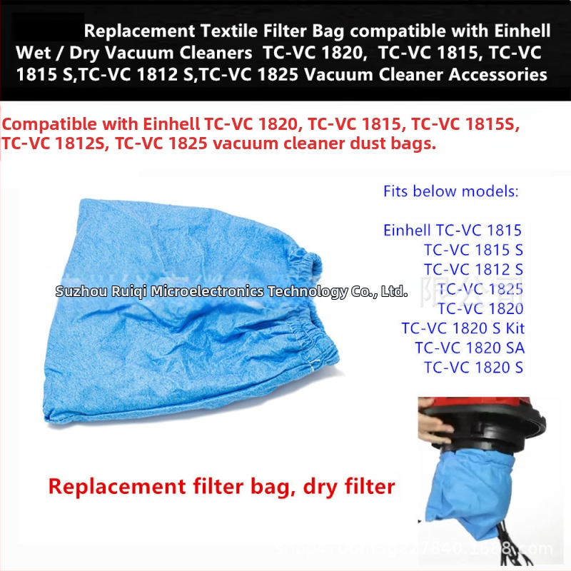 Anhai Einhell TC-VC 1820 Hordós Nedves-száraz porszívó tartozékaihoz alkalmas Porzsák Szövetzsák
