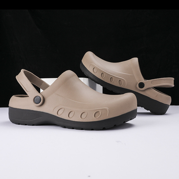 Pantofi de vară transfrontalieri pentru bărbați, pantofi de bucătar, comerț exterior, mărime mare, pantofi casual, pantofi de plajă, pantofi de lucru, sandale cu jumătate de alunecare, pantofi leneși pentru bărbați