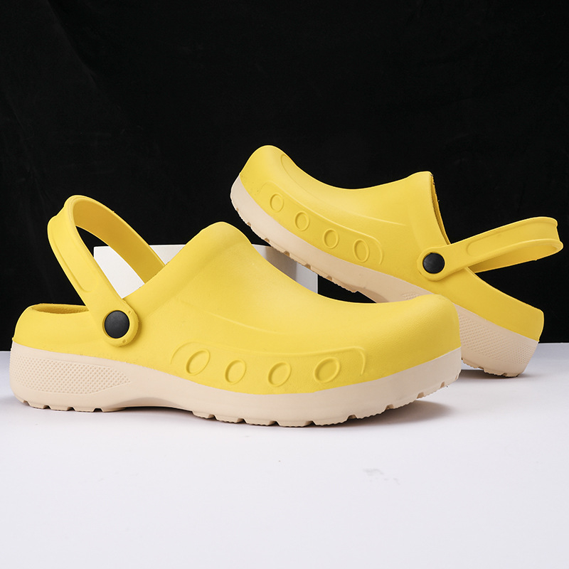 Pantofi de vară transfrontalieri pentru bărbați, pantofi de bucătar, comerț exterior, mărime mare, pantofi casual, pantofi de plajă, pantofi de lucru, sandale cu jumătate de alunecare, pantofi leneși pentru bărbați