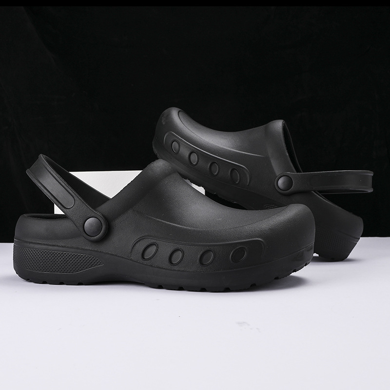 Pantofi de vară transfrontalieri pentru bărbați, pantofi de bucătar, comerț exterior, mărime mare, pantofi casual, pantofi de plajă, pantofi de lucru, sandale cu jumătate de alunecare, pantofi leneși pentru bărbați