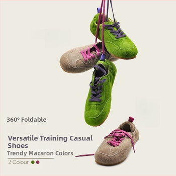 Lan Guan puha bőr aranyos német edzőcipő zöld Birkenstock cipő alkalmi lélegző sportcipők 2025 új lapos talpú Forrest Gump cipő