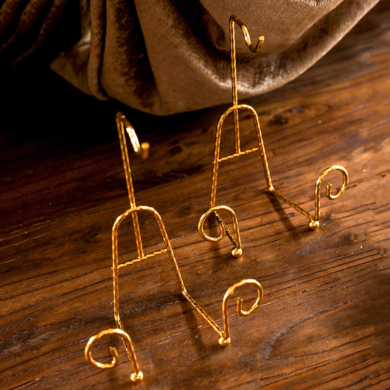 Brit stílusú retró kávéscsésze tartó, akadálymentesített luxus vas állvány, arany teáskészlet tartó, lefolyó, egyszörös csésze- és csészealjtartó