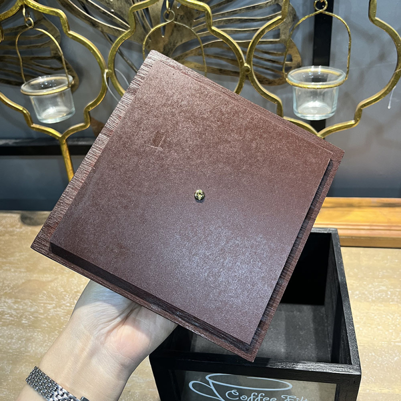 Amerikai stílusú fa szűrőpapír tárolódoboz porálló kávészűrő papír tárolódoboz fedéllel teáscsésze kávéfilter tárolódoboz