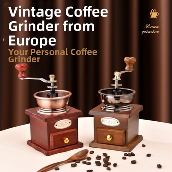 Piiriülene käsitsi väntatav kohviveski Retro miniveski kohviveski kuuma kohviku kaunistuste jaoks