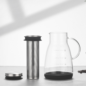 ♡ Hulgimüük kohvitarvikuid, jääkohv, külmpruulimiskann, käsitsi pruulitud külmpruulimiskann, kodune jagamiskann, mahlatee