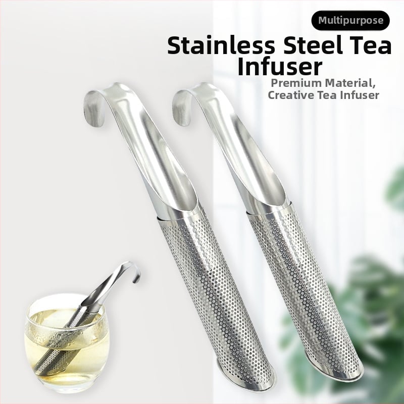 304 Неръждаема стомана, Висяща Чайна Инфузер, Дръжка за Чай, Филтър за Теч на Чай, Чаена Лъжица с Дръжка за Чай, Комплект за Чай