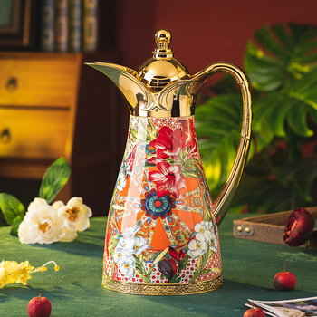 Gėlės, tokios kaip brokato termosas, didelės talpos buitinis termosas, karšto vandens virdulys, stiklinis termosas, troškinys, arbatinukas, didmeninė prekyba