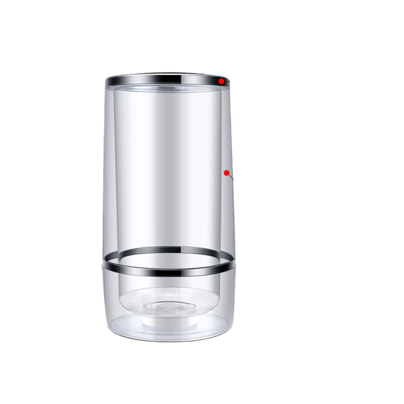 Dvigubo sluoksnio antifrizinis alaus, viskio, „Ice Cube“ kibirėlis su plastikiniu ledo kibirėliu, šampano, kokteilio kibirėliu ir balta dėžute