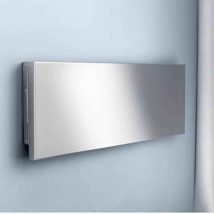 Összecsukható, vastagított rozsdamentes acél fali akasztós konyhai egyszerű fali asztallap egyrétegű lyukasztó polc