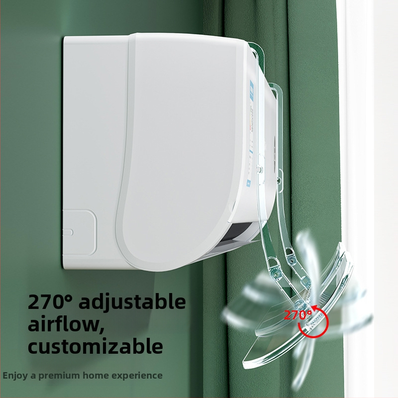 Прозрачно предно стъкло за климатик, прибиращо се стенен предно стъкло за климатик без монтаж, предно стъкло против директен издух