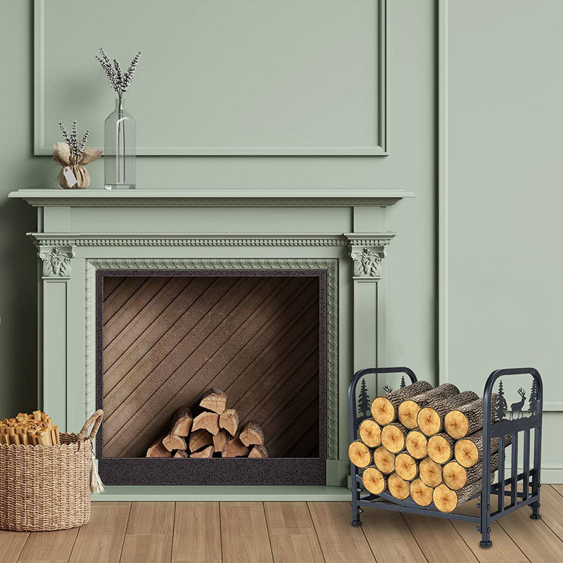 Amazon nagy teherbírású vas tűzifa állvány beltéri és kültéri kandalló tűzifa állvány tűzifa tároló állvány fa tároló állvány