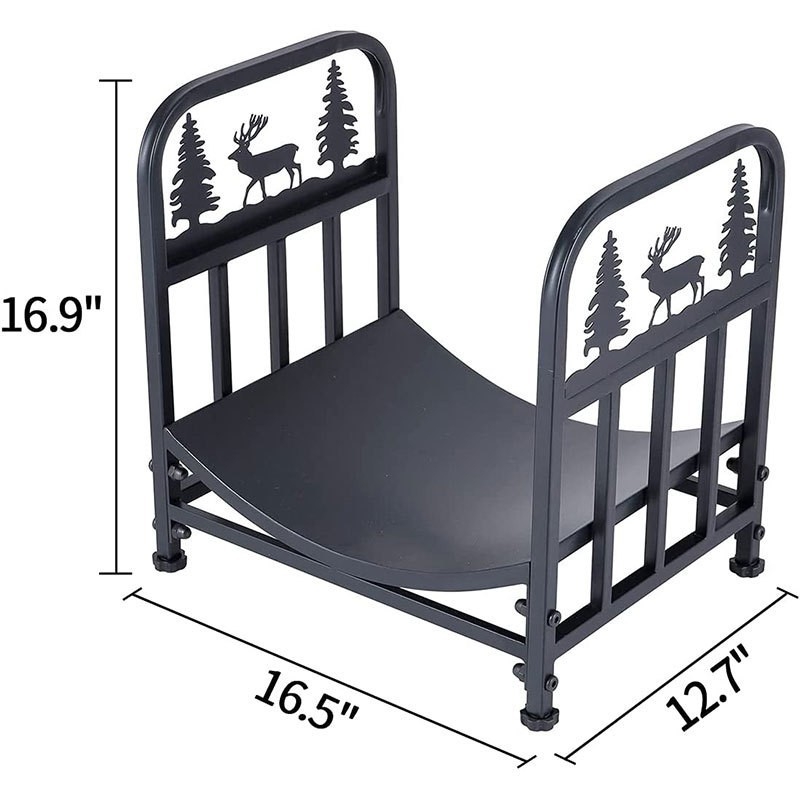 Amazon nagy teherbírású vas tűzifa állvány beltéri és kültéri kandalló tűzifa állvány tűzifa tároló állvány fa tároló állvány