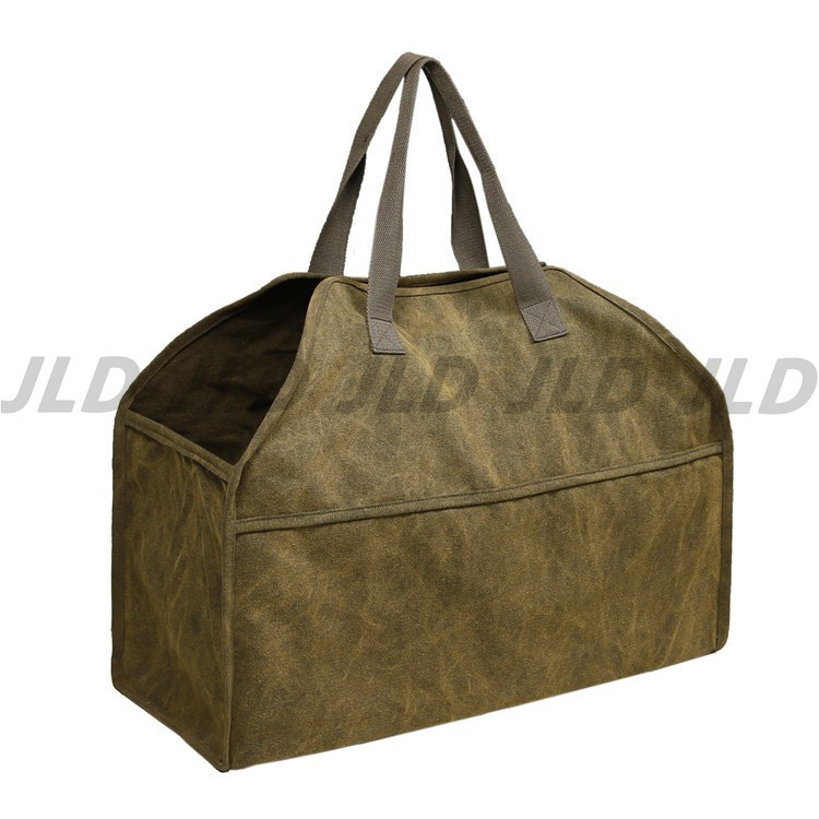 Prekogranična Amazon debela platnena torba za ogrjev, veliki kapacitet, prijenosni komplet za sječu drva, završna obrada, skladištenje