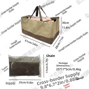 Határokon átnyúló nagykereskedelmi kültéri udvari patchwork színű Oxford szövet vízálló kopásálló tűzifa tárolózsák faszén szállító fakitermelő zsák