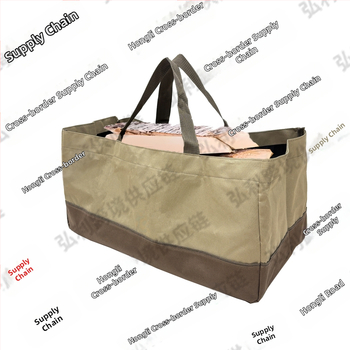 Határokon átnyúló nagykereskedelmi kültéri udvari patchwork színű Oxford szövet vízálló kopásálló tűzifa tárolózsák faszén szállító fakitermelő zsák