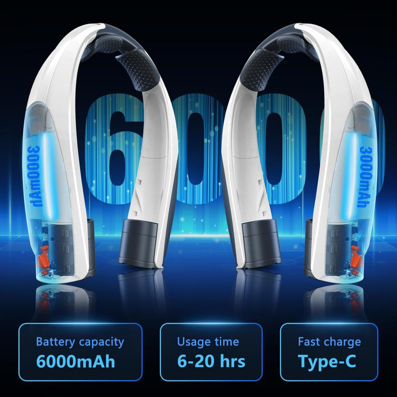 2025. aasta piiriülene külmutusseadmega rippuv kaelaventilaator, laisk kaasaskantav kliimaseade, labadeta ventilaator, välistingimustes kasutatav vaikne väike ventilaator