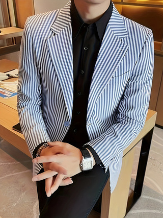 2024 Нов стил Корейска версия Красив модерен тънък костюм с яке