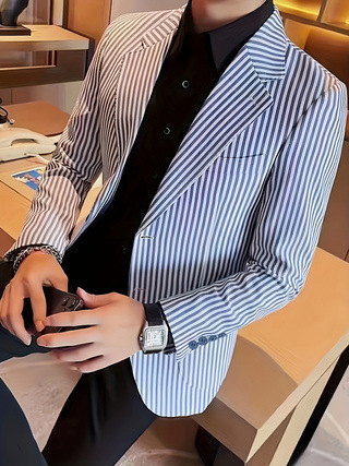 2024 Нов стил Корейска версия Красив модерен тънък костюм с яке