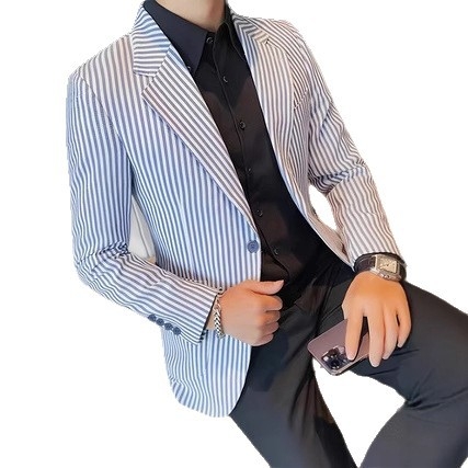 2024-es új stílusú koreai változat, csinos, divatos, karcsúsított öltönyzakó felső