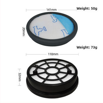 Alkalmas Haunida Rowenta porszívó tartozékokhoz Zr904301 szűrőelem első és hátsó Hepa szűrő