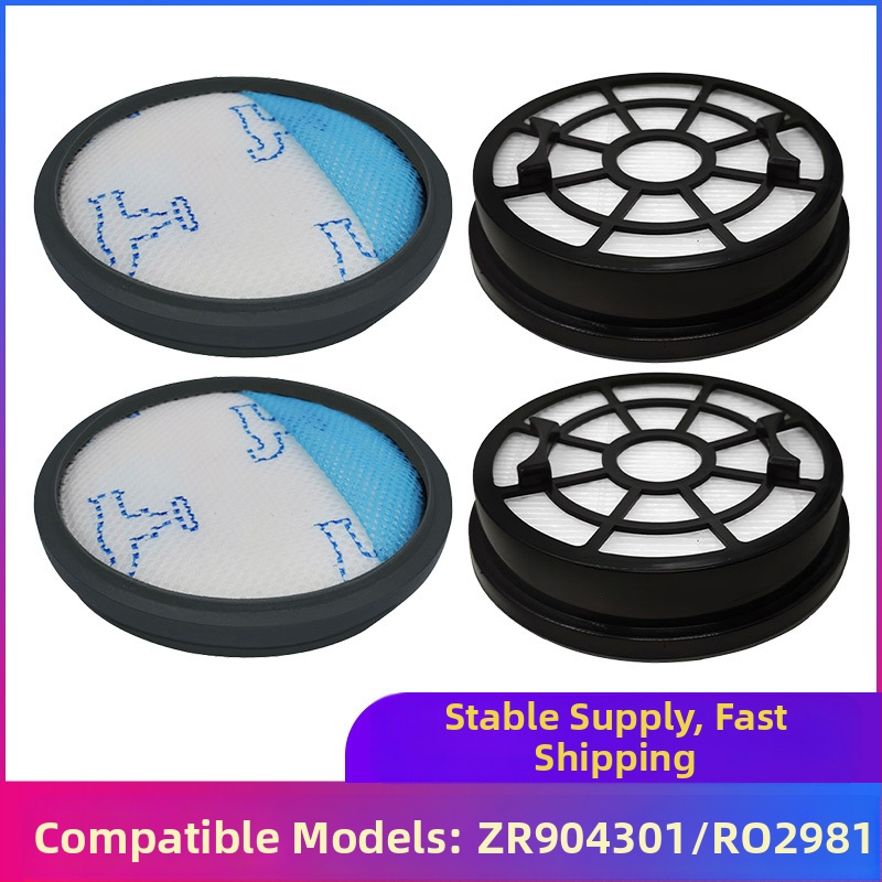 Alkalmas Haunida Rowenta porszívó tartozékokhoz Zr904301 szűrőelem első és hátsó Hepa szűrő