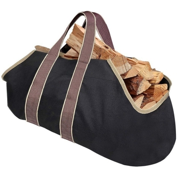 raktáron Határokon átnyúló vászon kültéri tűzifa hordozható tárolótáska fakitermelő táska hordozható nagy kapacitású kézitáska kempingtáska