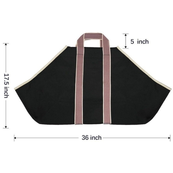 raktáron Határokon átnyúló vászon kültéri tűzifa hordozható tárolótáska fakitermelő táska hordozható nagy kapacitású kézitáska kempingtáska