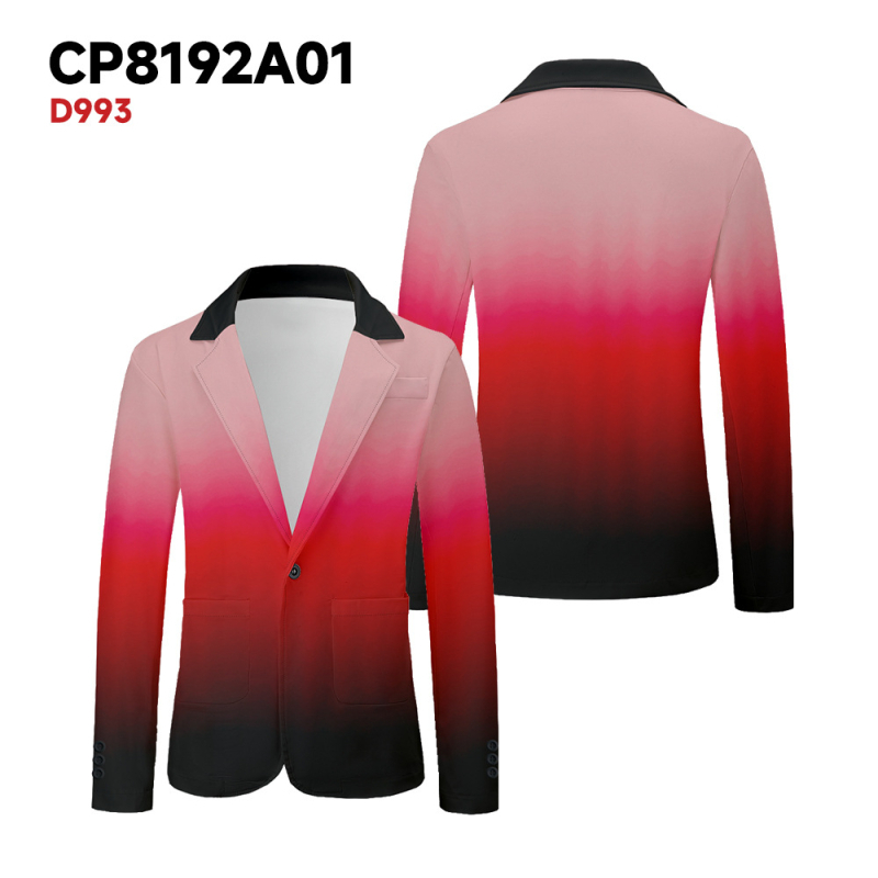 2024. aasta Euroopa ja Ameerika kevad- ja suveülikonna jakk pikkade varrukatega meeste 3D-digitaaltrükitud vaba aja pendeldaja piiriülene väliskaubandus kõigi mängude jaoks