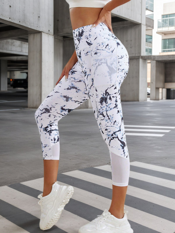 Kontrasztos színű varrású futónadrág, feszes hasra simuló, csípőre simuló jógaruházat, fitnesz sportnadrág, meztelen, feszes leggings, magas derekú, kilenc ponttal.