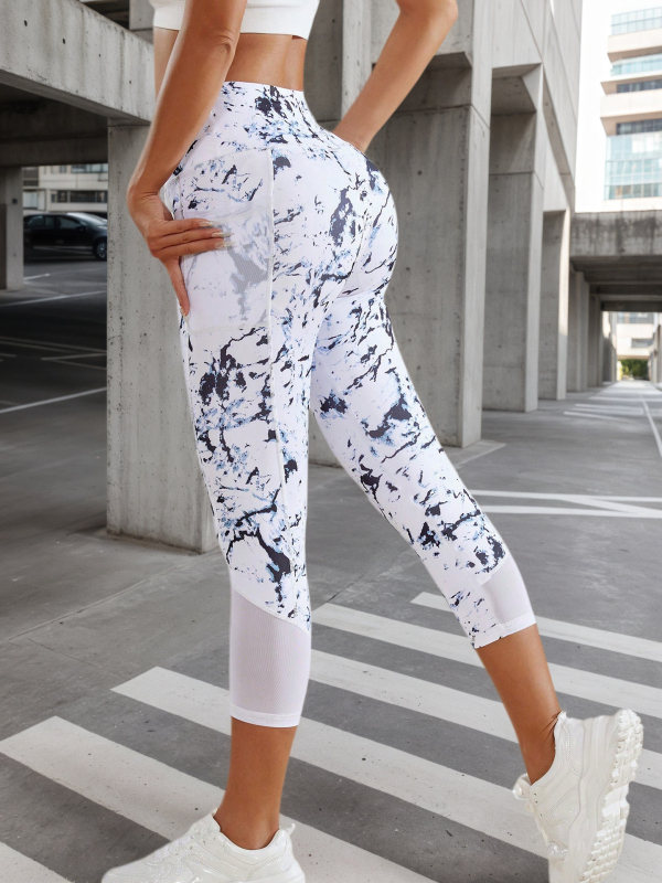 Kontrasztos színű varrású futónadrág, feszes hasra simuló, csípőre simuló jógaruházat, fitnesz sportnadrág, meztelen, feszes leggings, magas derekú, kilenc ponttal.