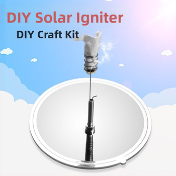 Ηλιακός αναφλεκτήρας ατμού Φυσική επιστήμη Πείραμα Τεχνολογία Μικρή συσκευασία υλικών παραγωγής Μαθητές δημοτικού σχολείου Χειροποίητο DIY