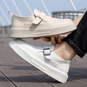 [Έτοιμο σε απόθεμα] Νέα ανοιξιάτικα ανδρικά παπούτσια 2025, ευέλικτα casual sneakers για όλες τις εποχές, casual παπούτσια με αγκράφα