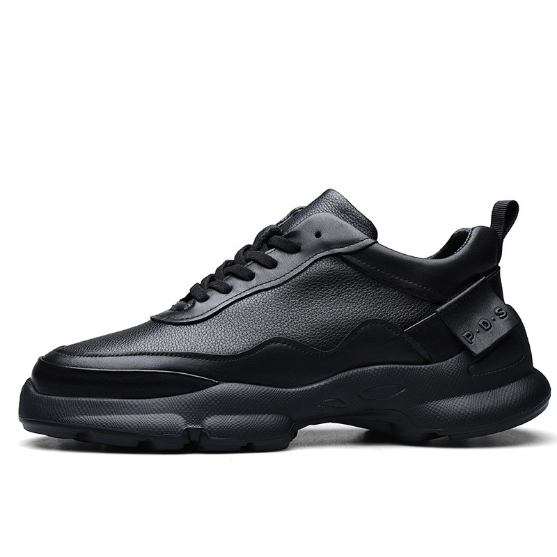 Gyári közvetlen beszerzésű alkalmi férfi cipők őszi új divatos fűzős cipők minden mérkőzéshez lélegző vastag talpú fokozott munkaerőcipő