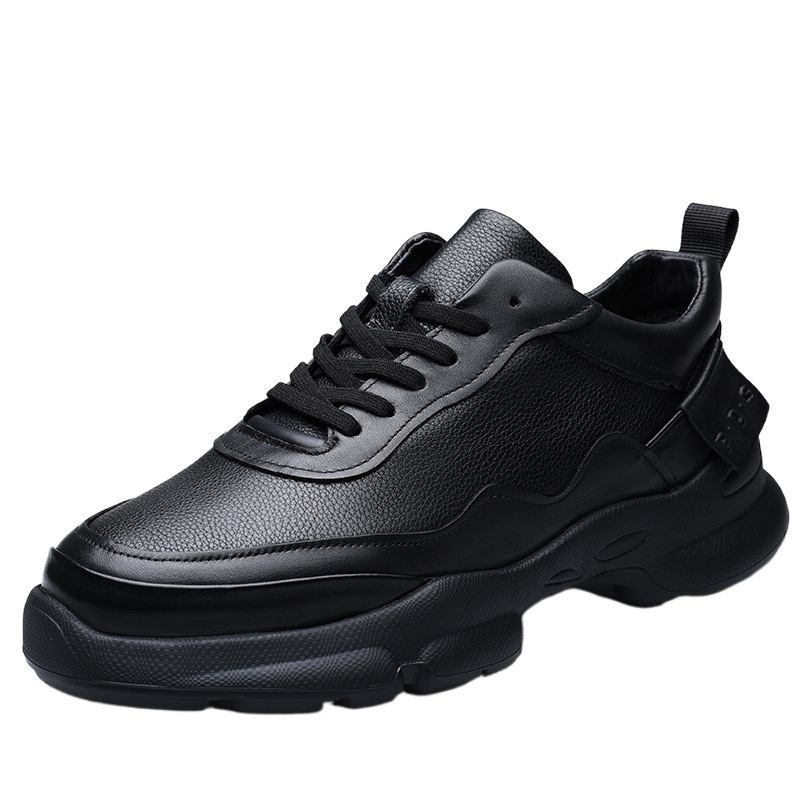 Gyári közvetlen beszerzésű alkalmi férfi cipők őszi új divatos fűzős cipők minden mérkőzéshez lélegző vastag talpú fokozott munkaerőcipő