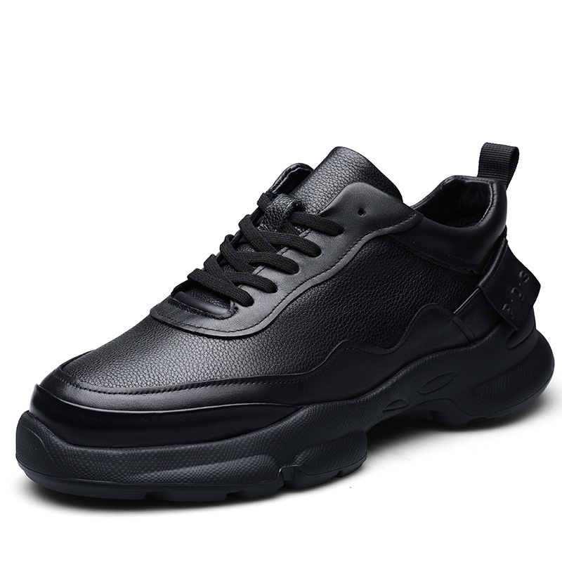 Gyári közvetlen beszerzésű alkalmi férfi cipők őszi új divatos fűzős cipők minden mérkőzéshez lélegző vastag talpú fokozott munkaerőcipő