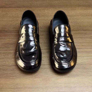 Μοκασίνια Slip-On, Μοντέρνα Επίπεδα Αντιολισθητικά, Ανθεκτικά στη Φθορά, Βρετανικού Στυλ, Μοντέρνα Casual Μονόχρωμα Παπούτσια, Άνετη Μαλακή Σόλα σε Απόθεμα