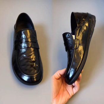 Μοκασίνια Slip-On, Μοντέρνα Επίπεδα Αντιολισθητικά, Ανθεκτικά στη Φθορά, Βρετανικού Στυλ, Μοντέρνα Casual Μονόχρωμα Παπούτσια, Άνετη Μαλακή Σόλα σε Απόθεμα