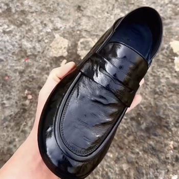 Μοκασίνια Slip-On, Μοντέρνα Επίπεδα Αντιολισθητικά, Ανθεκτικά στη Φθορά, Βρετανικού Στυλ, Μοντέρνα Casual Μονόχρωμα Παπούτσια, Άνετη Μαλακή Σόλα σε Απόθεμα