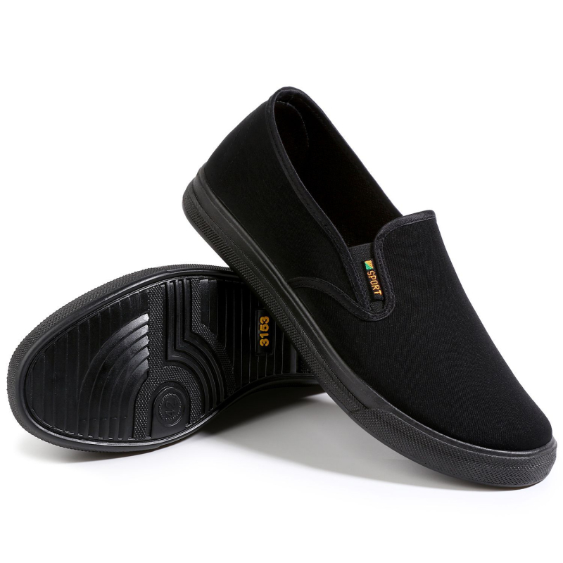 Vanad Pekingi riidest kingad, hingavad meeste keskealiste ja eakate isade kingad, libisemiskindlad mustad tööjalatsid, korterid suvel