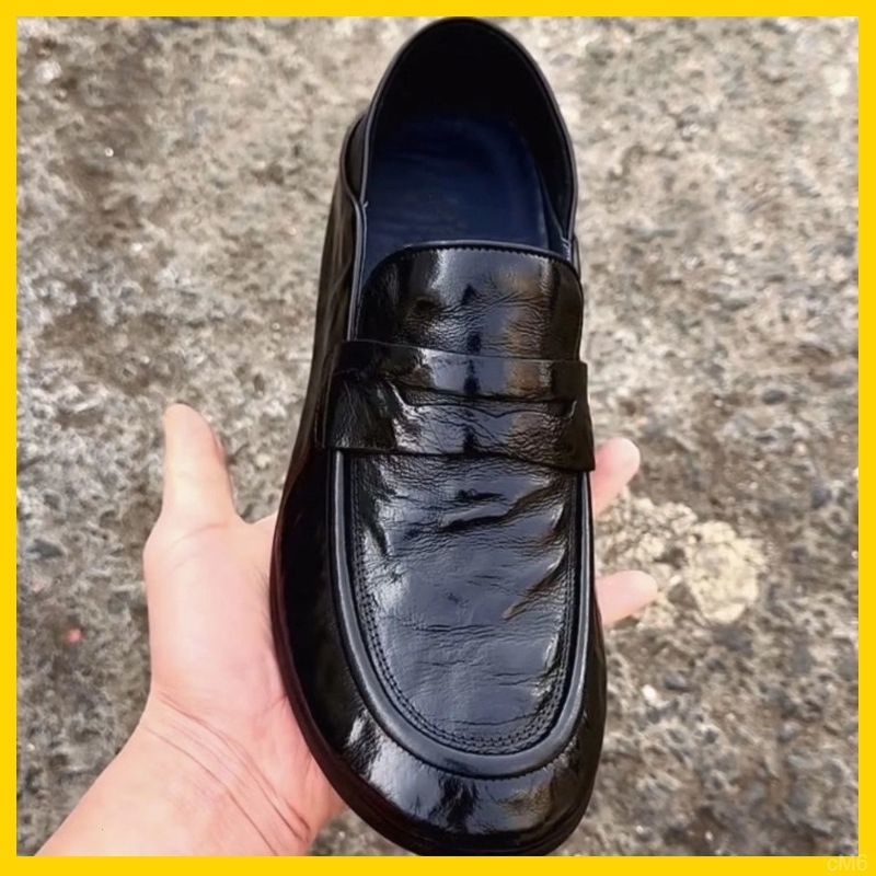 Pantofi sport casual pentru bărbați, pantofi sport din piele, pantofi sport de lux, pantofi Doug, mocasini din piele de vacă reală, moale, cu suprafață moale, alunecare pe pantofi sport pentru bărbați