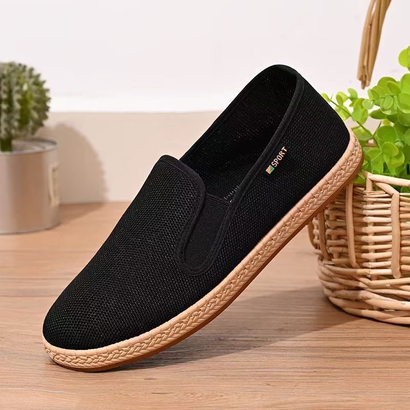 Vanad Pekingi riidest kingad meeste koirohust deodorandiga hingavad kingad ühe pedaaliga libisemiskindlad kevad-sügis-suvi uued terviseriidest kingad