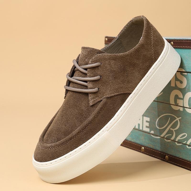 Izravna opskrba iz tvornice, proljetne nove muške cipele, retro vezanje, debeli potplat, povećane ležerne cipele, univerzalne prozračne niske cipele