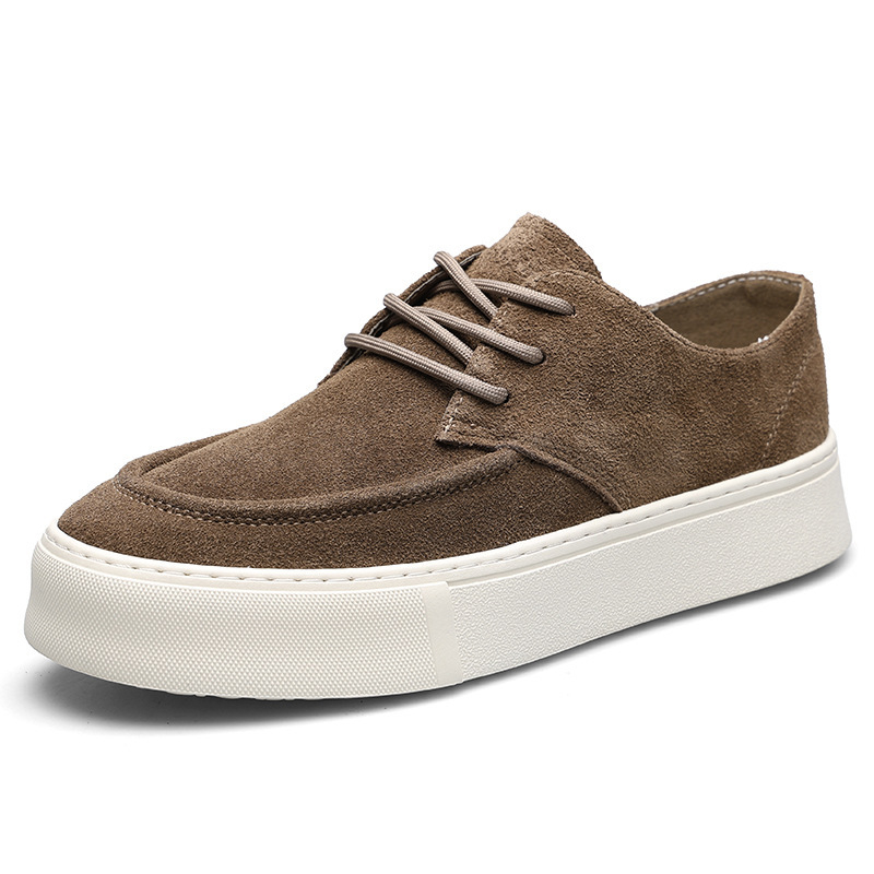 Izravna opskrba iz tvornice, proljetne nove muške cipele, retro vezanje, debeli potplat, povećane ležerne cipele, univerzalne prozračne niske cipele