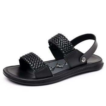 Vyriškos vasarinės, kvėpuojančios, dviejų dėvėjimų, madingos romėniškos basutės, viršutiniai drabužiai, minkštas dugnas, neslystančios šlepetės, madingi paplūdimio batai vyrams