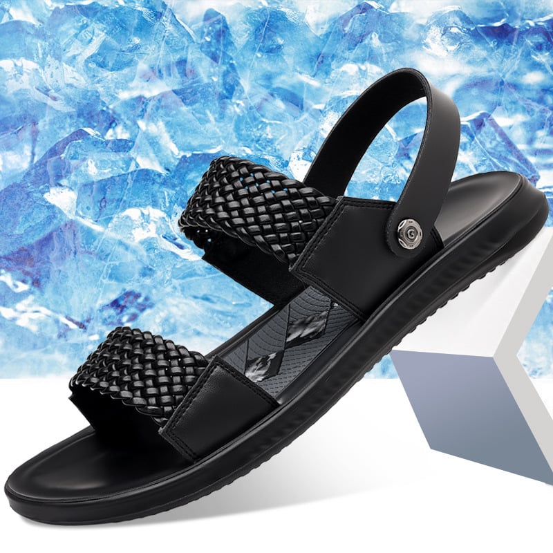 Vyriškos vasarinės, kvėpuojančios, dviejų dėvėjimų, madingos romėniškos basutės, viršutiniai drabužiai, minkštas dugnas, neslystančios šlepetės, madingi paplūdimio batai vyrams