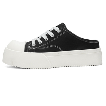 Ανδρικά αθλητικά παπούτσια για μεγάλα μεγέθη, καλοκαιρινά, μαύρα, δερμάτινα παπούτσια Derby με χοντρή σόλα και ψηλή σόλα, 24326-Ax20