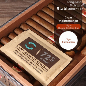 Vislabāk pārdotais ārzemju mitrinošais maisiņš, vienkārša mitrumizturīga un pastāvīga mitruma cigāru tabakas lapa, kompakta un pārnēsājama pavadošā soma dāvanai